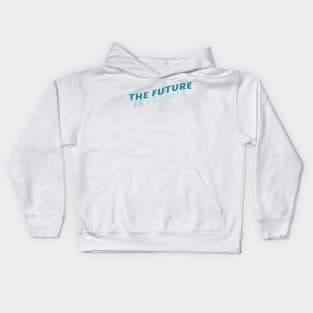 The Future Is Female Turquoise Kids Hoodie